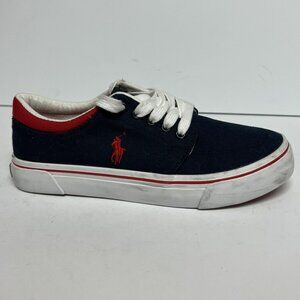 Polo Ralph Lauren Boys Faxson X Sneaker Navy Size 3.5 M Big Kid